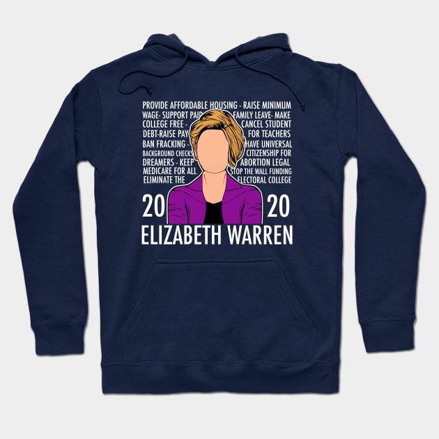 Elizabeth Warren 2020 Platform List Hoodie by epiclovedesigns